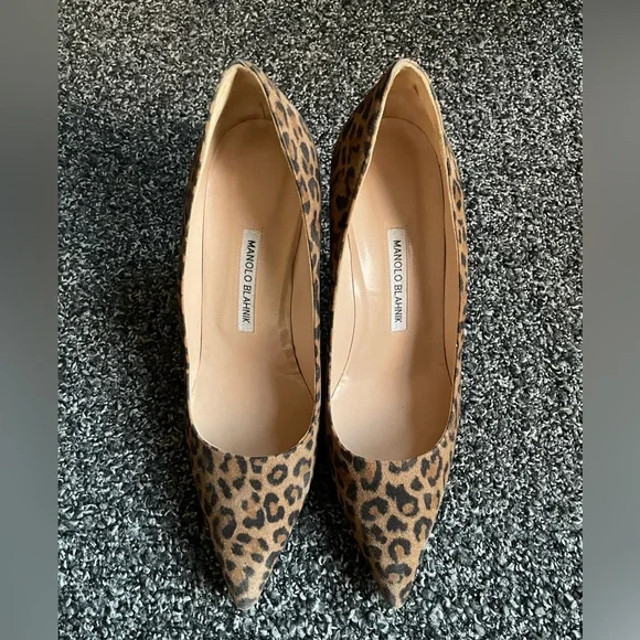 Manolo Blahnik BB Pump Leopard sz 40.5